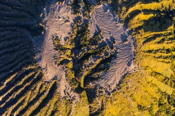 Aerial photography of Mount Bromo, Indonesia