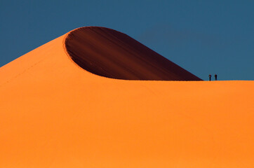 Two guys on a sand dune