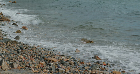 Sea wave on the rock