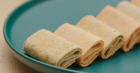 Phoenix Roll, hong kong local snack food , egg roll