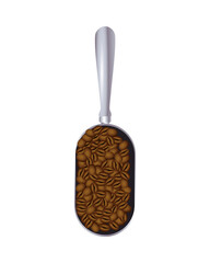 coffee grains in spoon icon