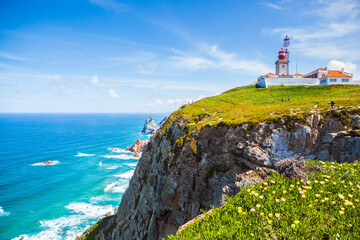 Fototapeta na wymiar Coastal scenery of Cabo da Roca, Portugal