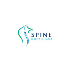 Spine chiropractic Care logo designs concept, Backbone Logo template