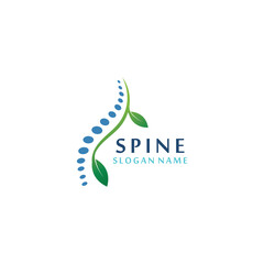 Spine chiropractic Care logo designs concept, Backbone Logo template