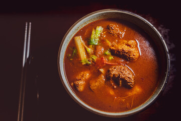 Delicious Vegan Beef Noodle Soup