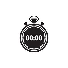 Stopwatch icon design template vector isolated illustration