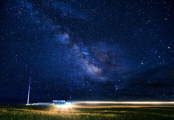 Photography of the beautiful starry sky at night