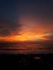 Fototapeta na wymiar Beautiful mixture colour Of Sky during Sunset