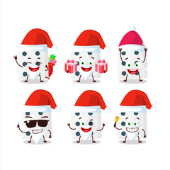 Santa Claus emoticons with white dice cartoon character