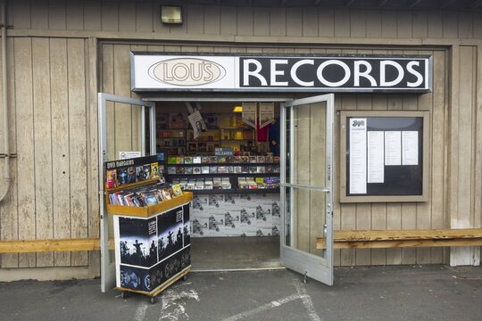 Lou’s Records, an Independent music record store on Historic Highway 101 in Encinitas, California on January 18, 2018. Owner Lou Russel has been in business since 1980