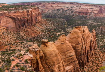 The Coke Oven Formation in Monument Canyon, Colorado National Monument, Colorado, USA