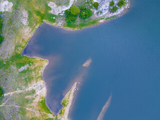Birds eye View of the Lake shore