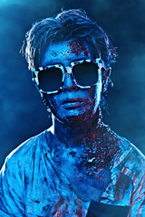 bloody zombie boy teenager
