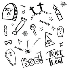 Happy Halloween, Halloween related background, spooky and creepy, yet joyful backgrounds, trick or treat, happiness EPS Vector