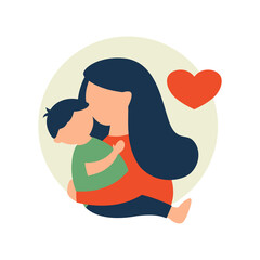 Mother’s day, mom with children