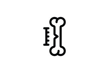 Physiotherapy Outline Icon - Fracture Treatment