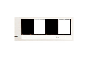 Contact sheet of Medium format color film frame.With white space.