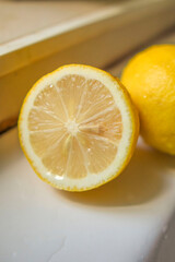 lemon on the table