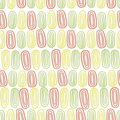 seamless multicolour pattern background with hand draw oval shape