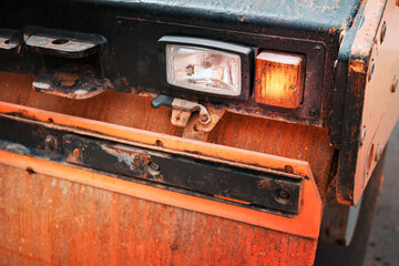 Asphalt rolling machine.