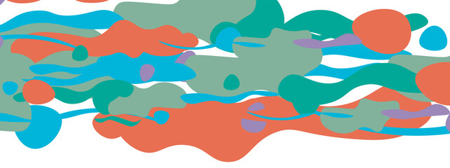 Obraz premium Trendy liquid style shapes abstract design, dynamic vector background for placards, brochures, posters, web landing pages, covers or banners