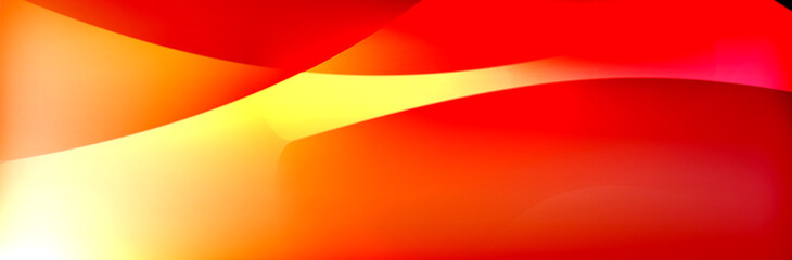 Fluid gradient neon color waves, vector abstract background