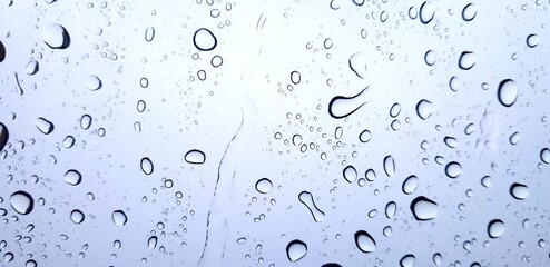 water drops on glass in car hi res 