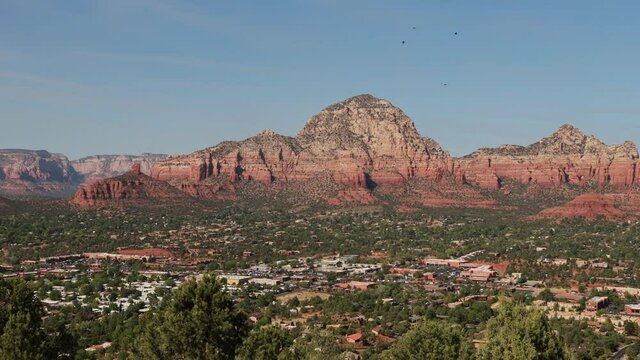 Beautiful landscape saw from the Sedona Airport Scenic Lookout