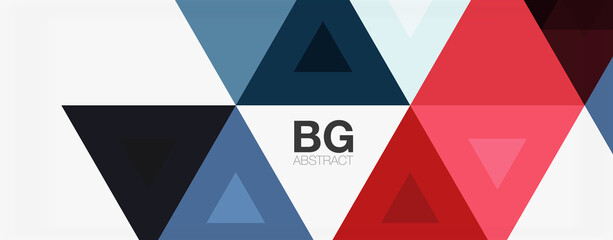 Mosaic triangle pattern abstract background for cover, banner, flyer and poster and other template