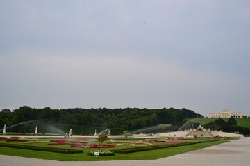 Green and magnificent city of Vienna. Beautiful parks and green views of city Vienna, Austria during  day time. 