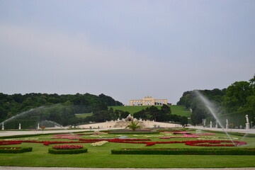 Green and magnificent city of Vienna. Beautiful parks and green views of city Vienna, Austria during  day time. 