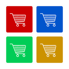 Shopping cart vector icon