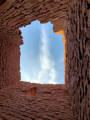 Sunset view of the Wukoki ruin near Wupatki National Monument