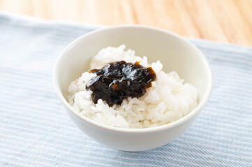 海苔の佃煮とご飯