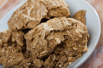 Appetizing sunflower seed halva, popular oriental dessert