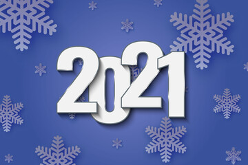 2021 New Year background. Festive premium design template for holiday greeting card