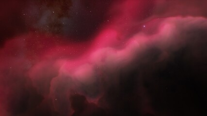 Space background with realistic nebula and shining stars, colorful cosmos with stardust and milky way, magic color galaxy, infinite universe and starry night 3d render