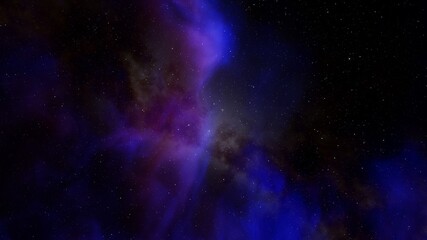 Obraz na płótnie Canvas Space background with realistic nebula and shining stars, colorful cosmos with stardust and milky way, magic color galaxy, infinite universe and starry night 3d render