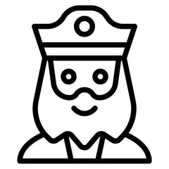 Emperor avatar, Halloween costume vector illustration