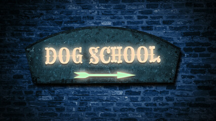 Street Sign to Dog School