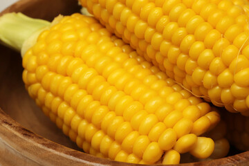 Cooked corn,  healthy vegan snack