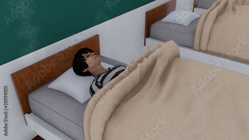 Leinwandbilder 学校 保健室 黒板文字有り 人有り イラスト79 Hiro Studio