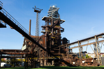 Fototapeta na wymiar Closed metallurgical plant in Vitkovice. Czech Republic