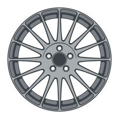 car wheel illustration for conceptual design