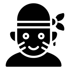 Buccaneer avatar, Halloween costume vector illustration