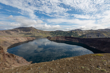 Kamchatka, on one of the crater lakes of the Ksudach volcano