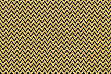 Abstract textured design of gold zigzag against a black background.