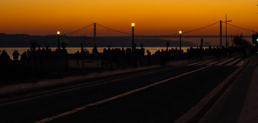 Fototapeta na wymiar Lissabon bei Nacht