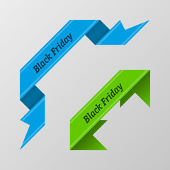 Black Friday Sale Tag vector illustration