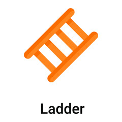 ladder flat vector icon